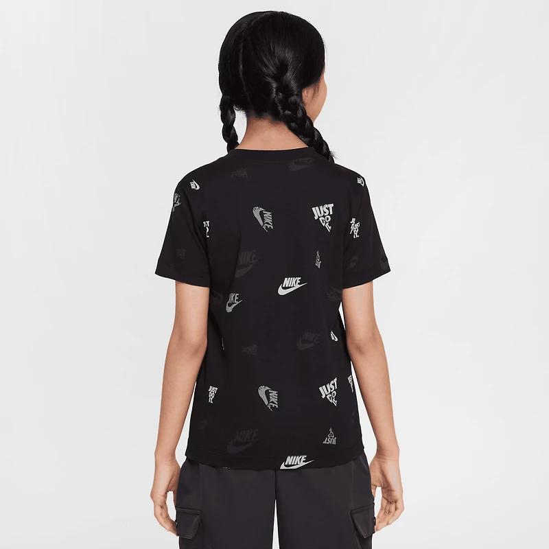 T-shirt Nike noir Chelsea Just Do It Crest pour jeune