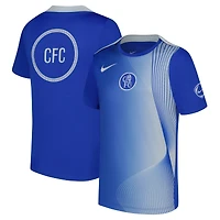 Haut Nike bleu Chelsea 2025/26 Third Academy Pro Pre-Match Dri-Fit pour enfant