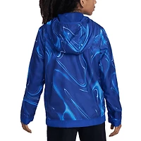 Veste à capuche demi-zip Nike Chelsea Amplify Anorak bleu pour jeunes
