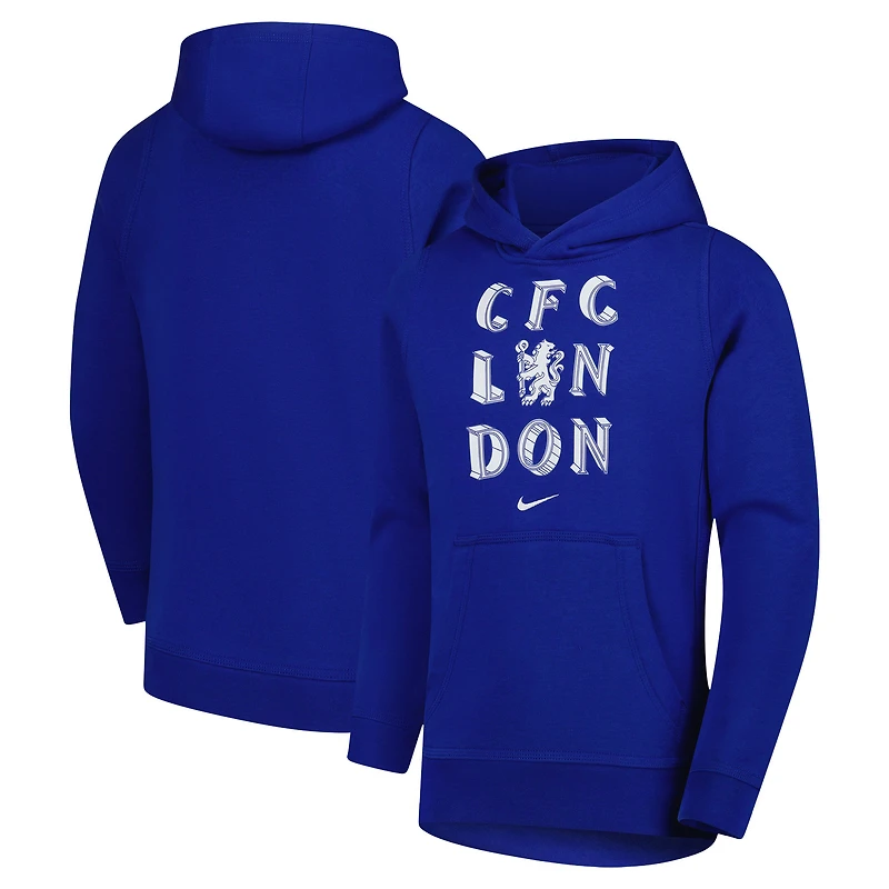 Sweat à capuche Nike Chelsea Club bleu pour jeune
