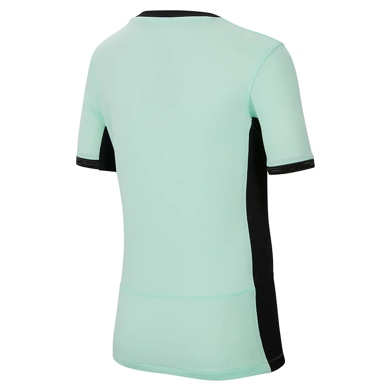 Maillot Nike Mint Chelsea 2023/24 Troisième Stade Réplique pour Jeune