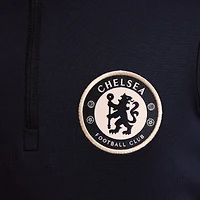 Youth Nike Navy Chelsea 2024/25  Strike Drill Performance Quarter-Zip Top
