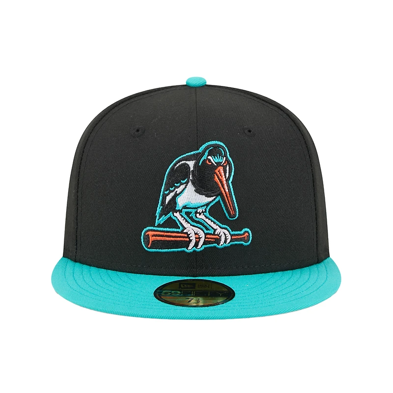 Casquette ajustée 59FIFTY noire pour homme New Era Bowie Baysox Theme Nights