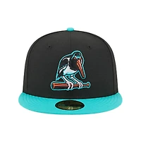 Casquette ajustée 59FIFTY noire pour homme New Era Bowie Baysox Theme Nights