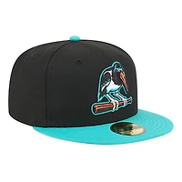 Casquette ajustée 59FIFTY noire pour homme New Era Bowie Baysox Theme Nights