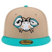 Men's New Era Beige Bowie Baysox Copa de la Diversión 59FIFTY Fitted Hat