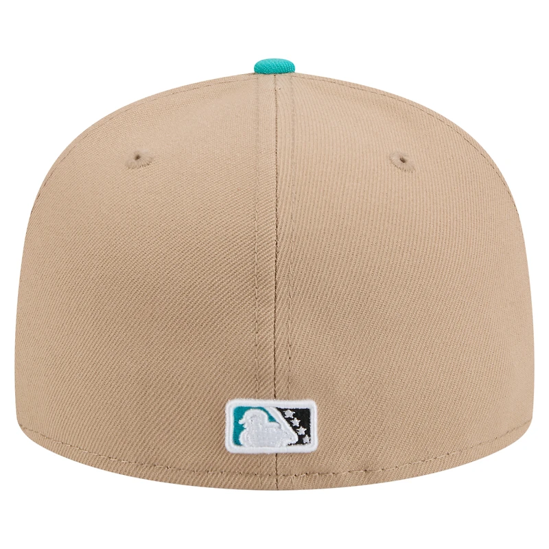 Men's New Era Beige Bowie Baysox Copa de la Diversión 59FIFTY Fitted Hat