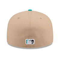 Men's New Era  Tan/Light Blue Chesapeake Baysox 2026 Copa De La Diversion 59FIFTY Fitted Hat