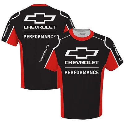 Men's Checkered Flag Sports  Black Chevrolet Uniform T-Shirt