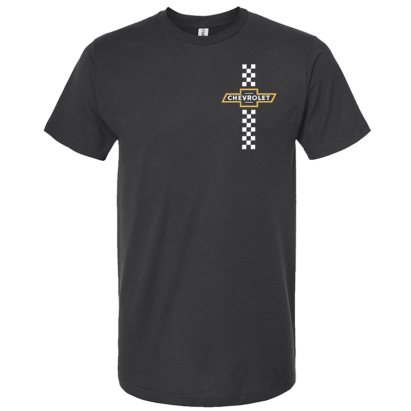 Men's Next Level  Black Chevrolet Build it, Race Repeat T-Shirt