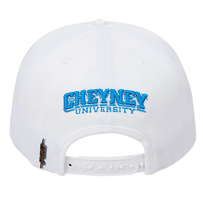 Men's Pro Standard White Cheyney Wolves Mascot Wool Snapback Hat