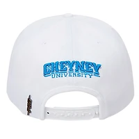 Men's Pro Standard White Cheyney Wolves Mascot Wool Snapback Hat