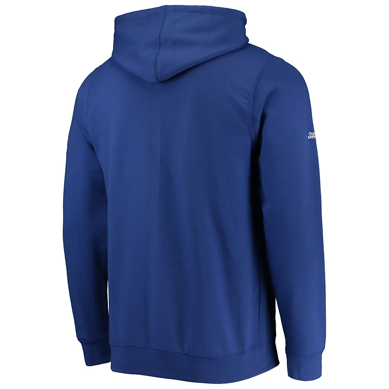 Sweat à capuche avec logo Stitches Royal Chicago American Giants Negro League pour homme