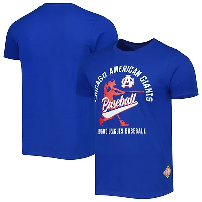 T-shirt doux pour homme Stitches Royal Chicago American Giants