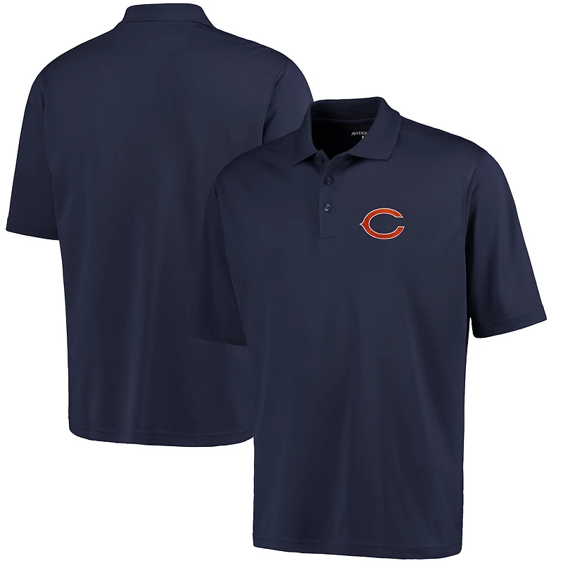 Polo piqué Xtra-Lite des Chicago Bears d'Antigua - Bleu marine