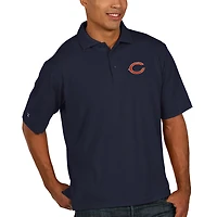 Polo piqué Xtra-Lite des Chicago Bears d'Antigua - Bleu marine