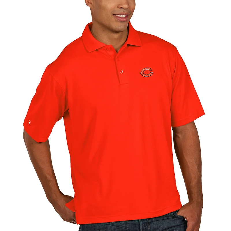 Polo piqué Xtra-Lite des Chicago Bears d'Antigua - Orange
