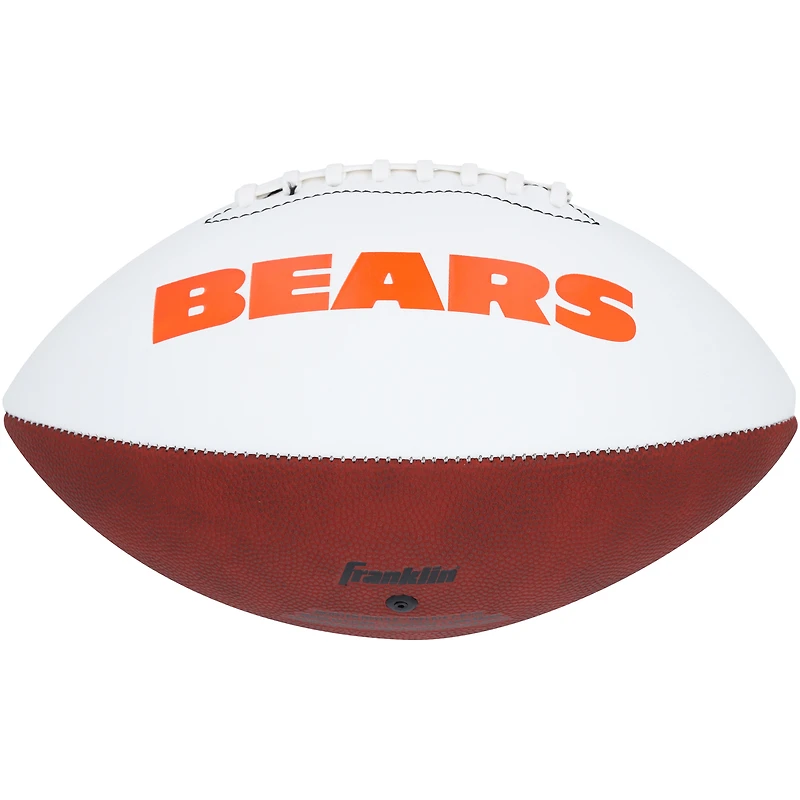 Brian Urlacher Chicago Bears Autographed Franklin White Panel Football with "HOF 18" Inscription
