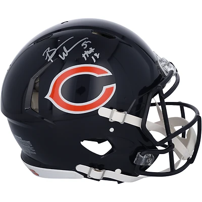 Brian Urlacher Chicago Bears Autographed Riddell Speed Authentic Helmet with "HOF 18" Inscription