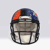 Casque Riddell Speed ​​Authentic autographié par Brian Urlacher (Chicago Bears) avec inscription « HOF 18 » - Illustration de Lady JDay - Édition limitée n° 1/1 - BB14002080