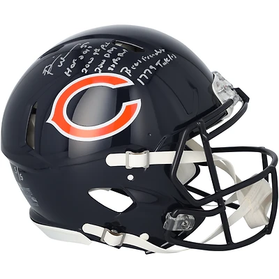 Brian Urlacher Chicago Bears Autographed Riddell Speed Authentic Helmet with Multiple Inscriptions - Limited Edition #5/5