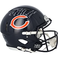 Brian Urlacher Chicago Bears Autographed Riddell Speed Authentic Helmet with Multiple Inscriptions - Limited Edition #5/5