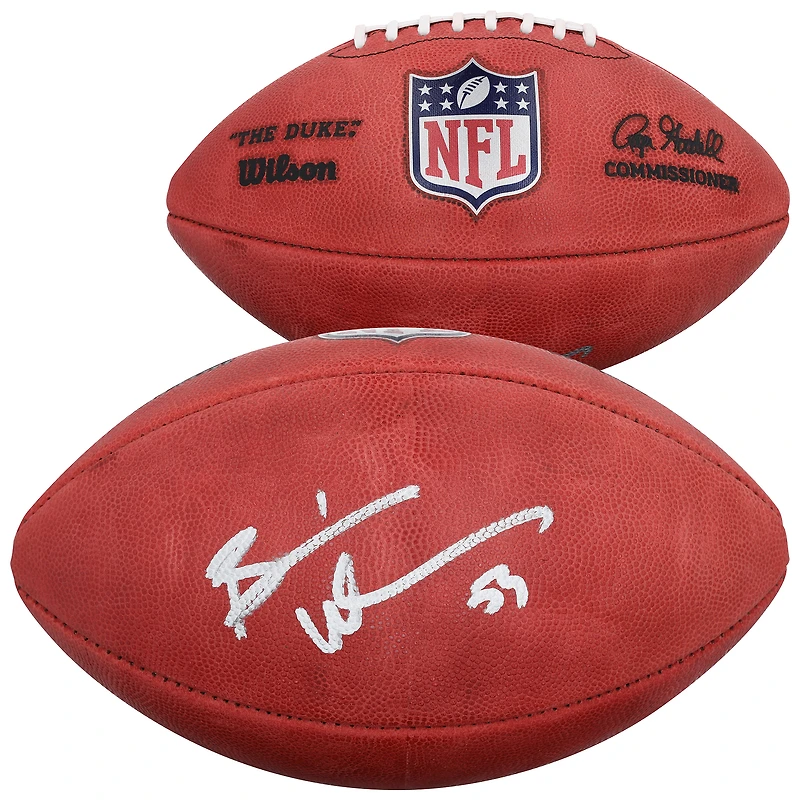 Brian Urlacher Chicago Bears Autographed Wilson Duke Full Color Football