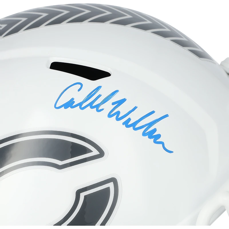 Caleb Williams Chicago Bears Autographed Riddell 2024 Salute To Service Speed Replica Helmet