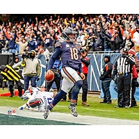 Caleb Williams Chicago Bears Unsigned 2025 Week 10 Rushing Touchdown Photograph
