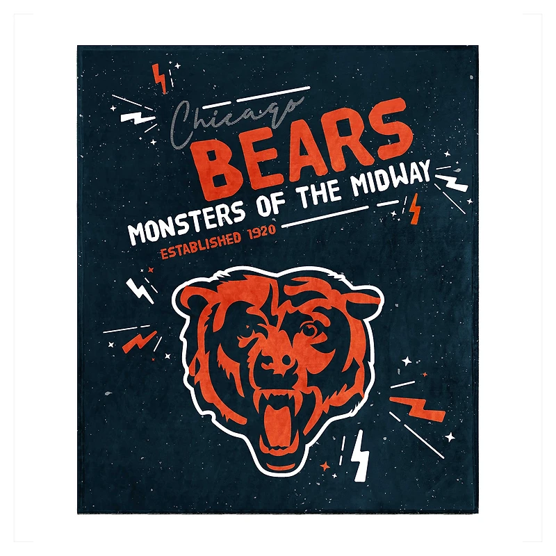 Couverture en peluche Chicago Bears 60" x 70"