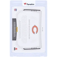 David Montgomery Chicago Bears Autographed 2019 Panini National Treasures Midnight Rookie Patch Tri-Color Relic #183 #12/20 Rookie Card
