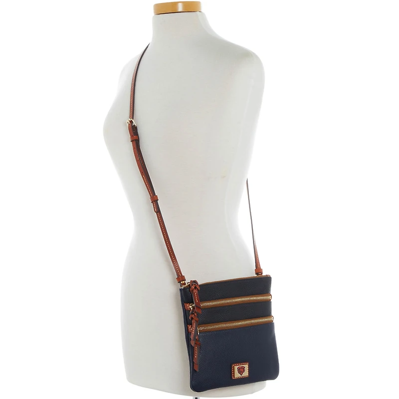 Dooney & Bourke Chicago Bears Team Logo Halftime Triple Zip Crossbody Bag