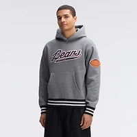 Fanatics Athletic Heather Gray Chicago Bears IconicFleece Tipped Hoodie