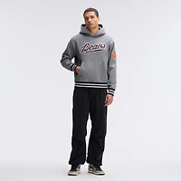 Fanatics Athletic Heather Gray Chicago Bears IconicFleece Tipped Hoodie