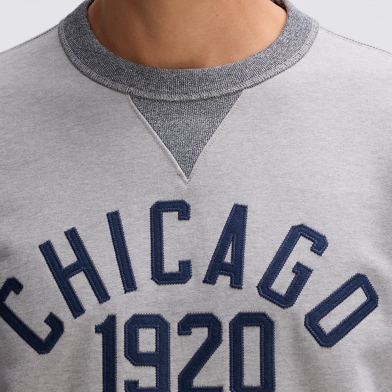 Fanatics Heather Gray Chicago Bears IconicFleece Pocket Sweatshirt