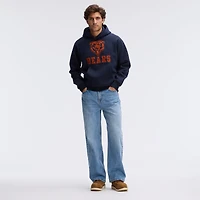 Sweat à capuche floqué Fanatics Navy Chicago Bears IconicFleece