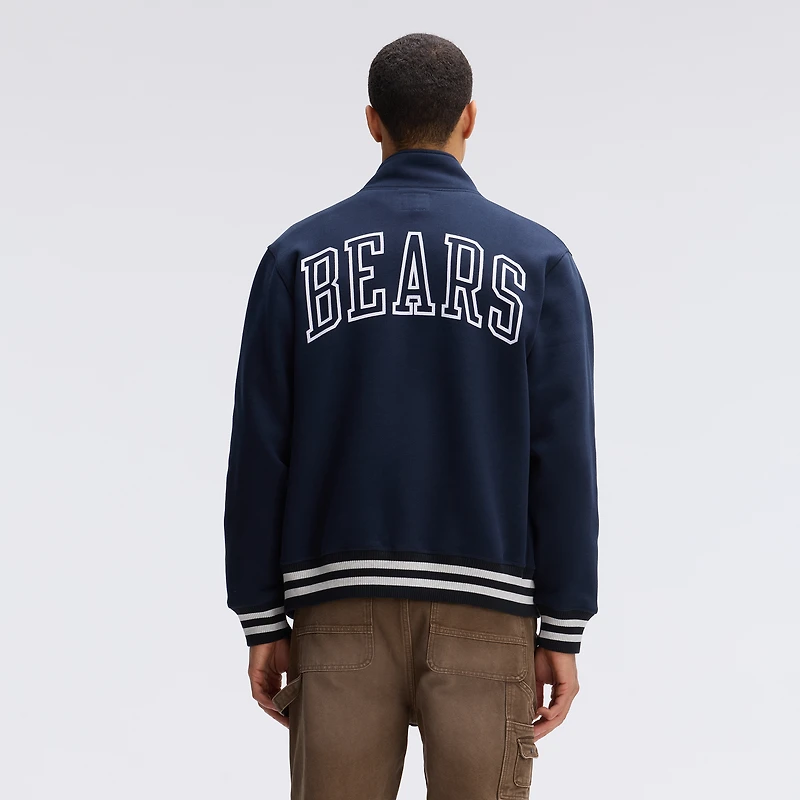 Fanatics Navy Chicago Bears IconicFleece Full-Zip Jacket