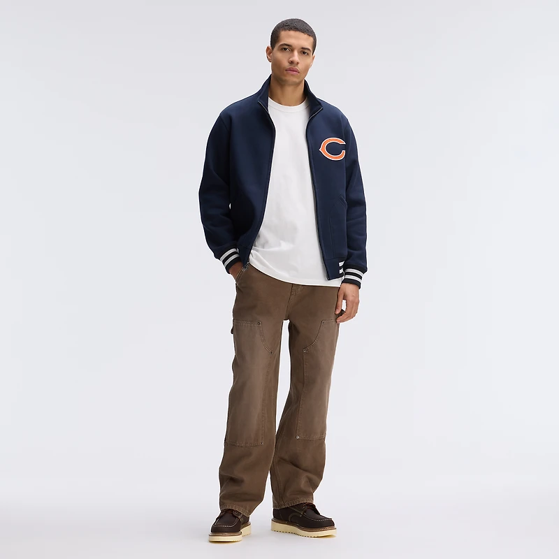 Fanatics Navy Chicago Bears IconicFleece Full-Zip Jacket