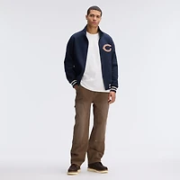 Fanatics Navy Chicago Bears IconicFleece Full-Zip Jacket