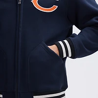 Fanatics Navy Chicago Bears IconicFleece Full-Zip Jacket