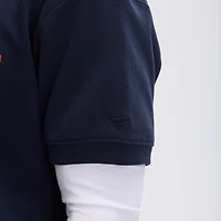 Sweat-shirt à manches courtes Fanatics Navy Chicago Bears IconicFleece