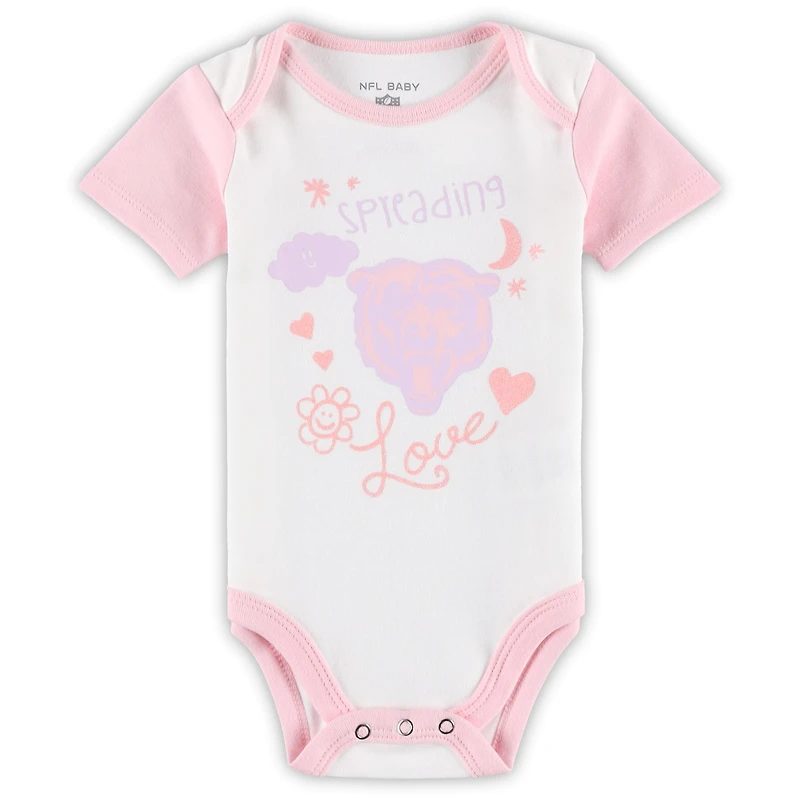 Ensemble de body et leggings tutu pour nouveau-nés bébés Chicago Bears blancs