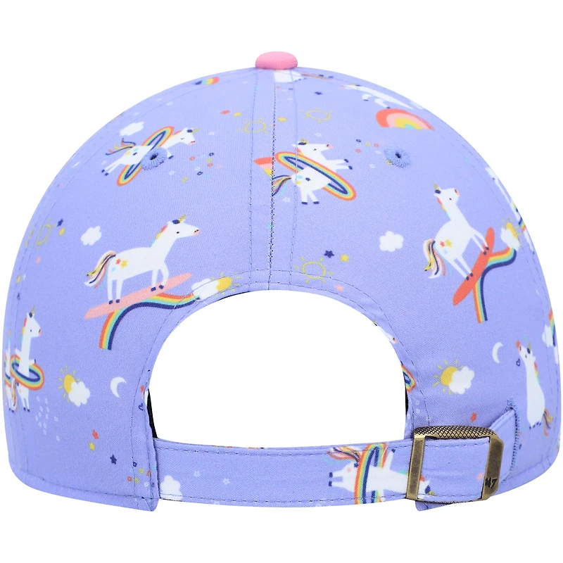 Chapeau ajustable licorne Chicago Bears violet pour filles (taille 47)
