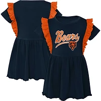 Girls Preschool Navy Chicago Bears Too Cute Tri-Blend Dress