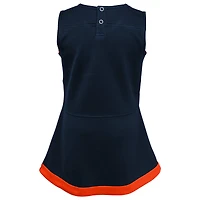 Girls Toddler Navy Chicago Bears Cheer Captain Dress with Bloomers