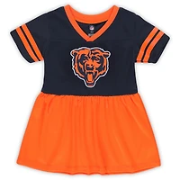 Robe en jersey bleu marine Chicago Bears Stadium Lights Fashion pour fille