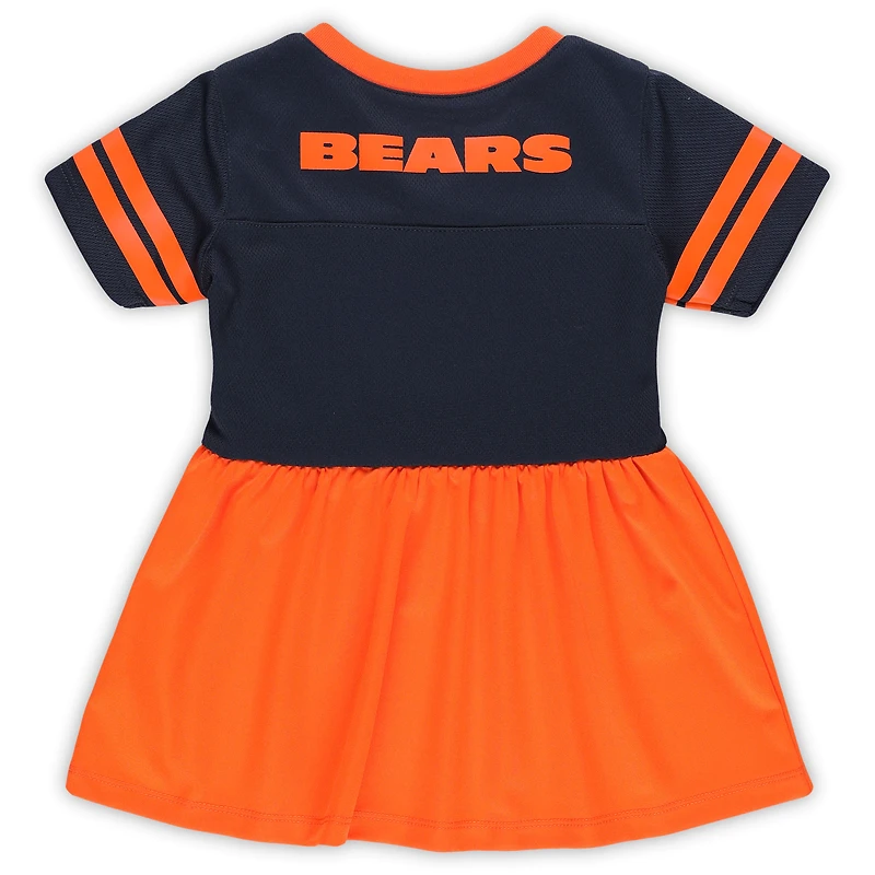 Robe en jersey bleu marine Chicago Bears Stadium Lights Fashion pour fille