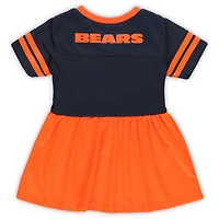 Robe en jersey bleu marine Chicago Bears Stadium Lights Fashion pour fille