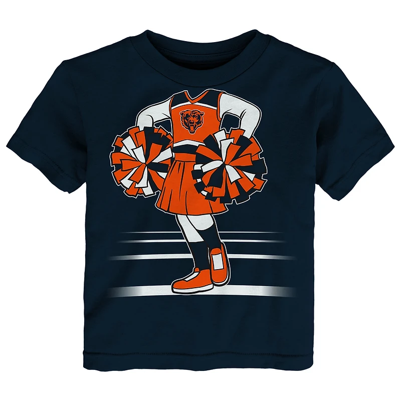 T-shirt ajusté bleu marine pour fille Outerstuff des Chicago Bears