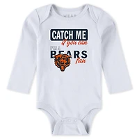 Infant & Newborn WEAR by Erin Andrews Chicago Bears Three-Piece Turn Me Around Bodysuits Pant Set